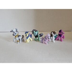 My Little Pony Mini Figure Lot of 6 ~3" Ponies Hasbro MLP Mixed Characters